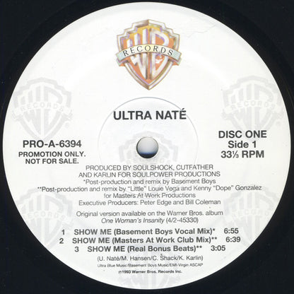 Ultra Naté : Joy / Show Me (2x12", Promo)