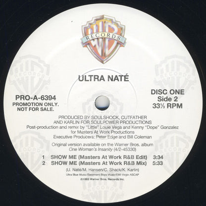 Ultra Naté : Joy / Show Me (2x12", Promo)