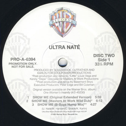 Ultra Naté : Joy / Show Me (2x12", Promo)