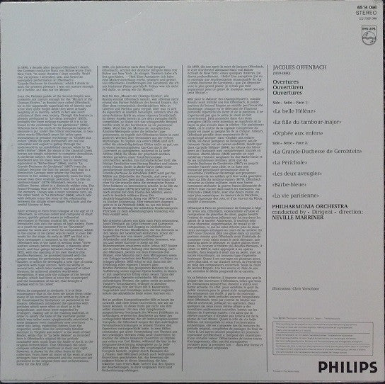 Philharmonia Orchestra • Sir Neville Marriner : Offenbach Ouvertures (LP, Album)