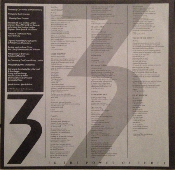 3 (2) : … To The Power Of Three (LP, Album, SRC)