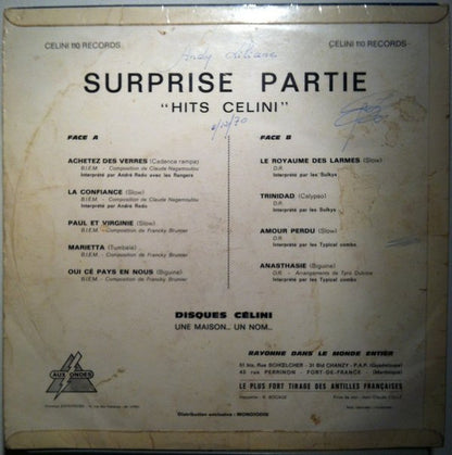 Various : Surprise Partie - "Hits Célini" (LP, Album)