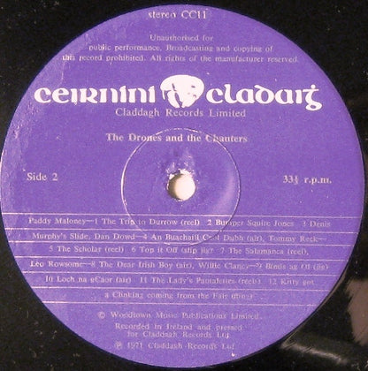 Various : The Drones And The Chanters (Irish Pipering) (LP, Pur)