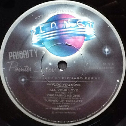 Pointer Sisters : Priority (LP, Album, Promo)