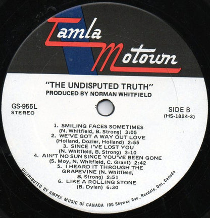 The Undisputed Truth : The Undisputed Truth (LP, Album)