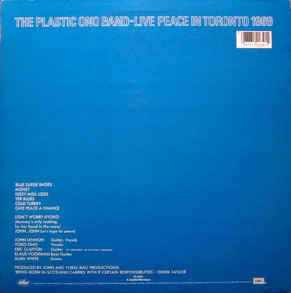 The Plastic Ono Band : Live Peace In Toronto 1969 (LP, Album, RE, Win)