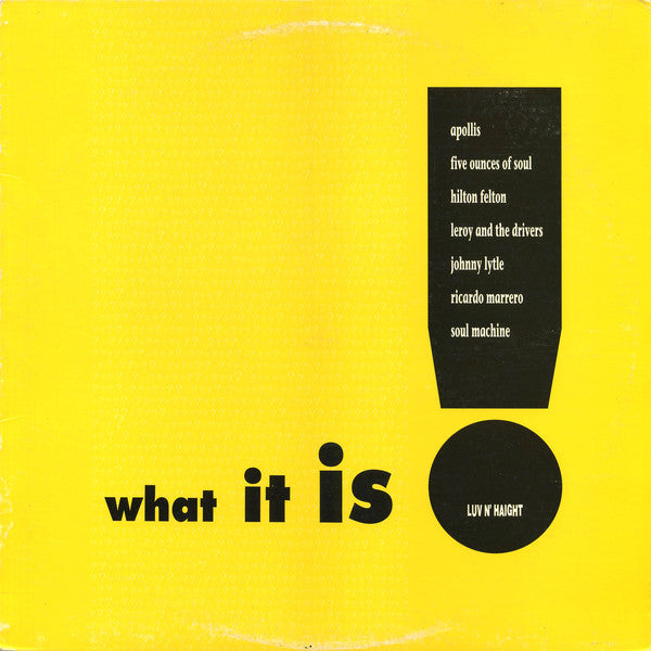 Various : What It Is! (LP, Comp)