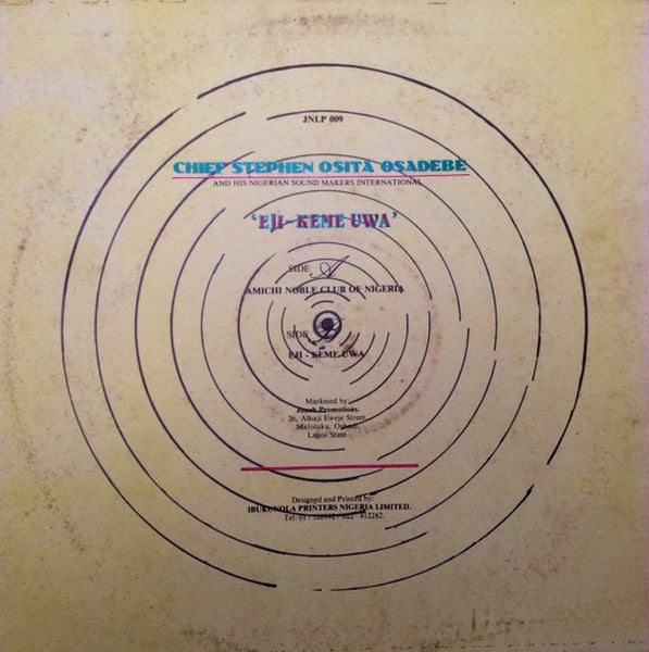 Chief Stephen Osita Osadebe & His Nigeria Sound Makers International : Eji - Keme Uwa (LP)