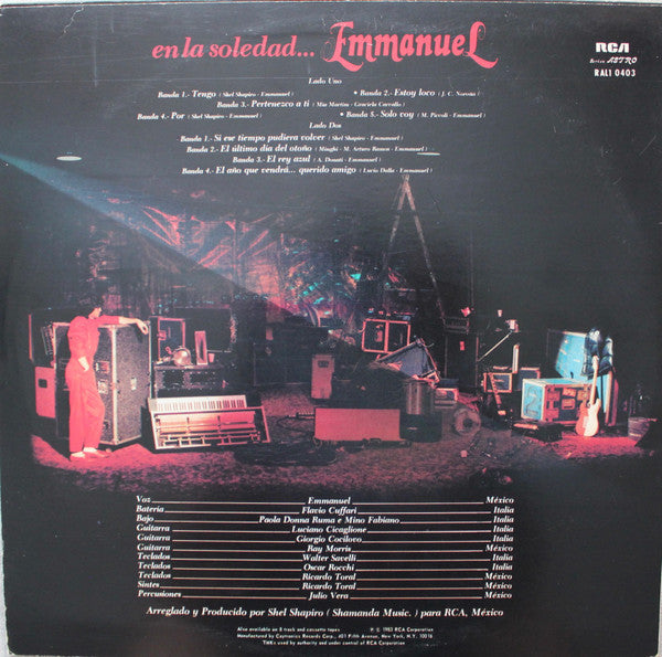 Emmanuel : ... En La Soledad (LP, Album)