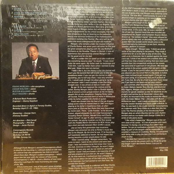 Frank Morgan : Lament (LP, Album)