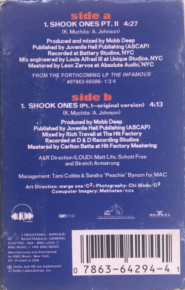 Mobb Deep : Shook Ones Part I & II  (Cass, Single)