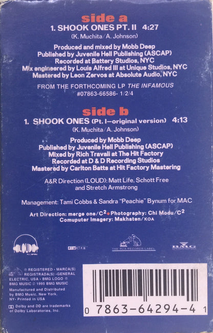 Mobb Deep : Shook Ones Part I & II  (Cass, Single)