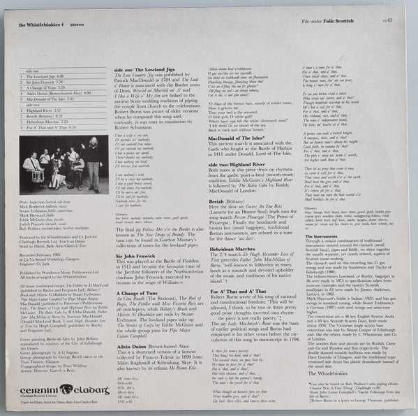 The Whistlebinkies : The Whistlebinkies 4 (LP, Album)