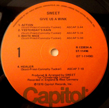 The Sweet : Give Us A Wink (LP, Album, Club, RE, Ind)