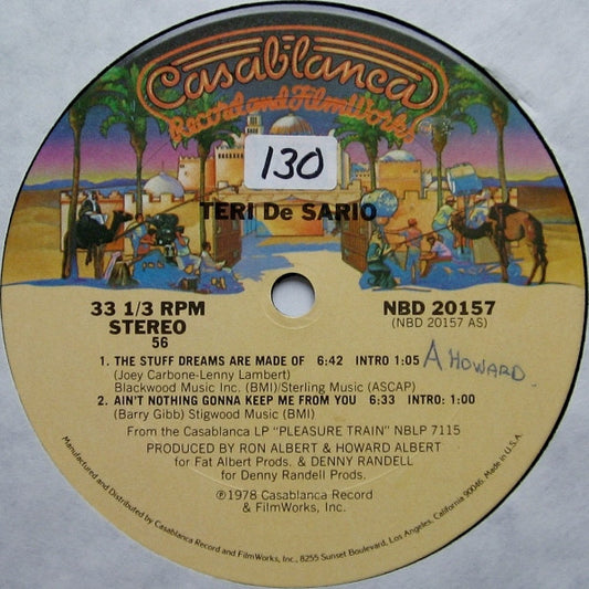 Teri Desario : The Stuff Dreams Are Made Of / Ain't Nothing Gonna Keep Me From You (12", S/Sided, Single, 56)
