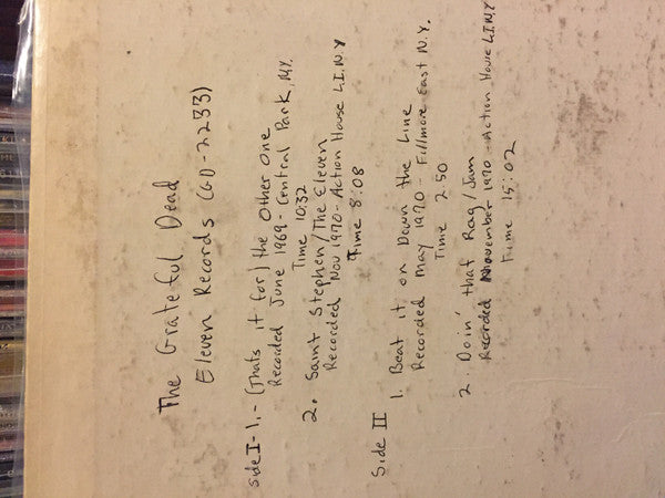 The Grateful Dead : Seven, Eleven Or Doubles: From The Time When The Grateful Dead Were The Grateful Dead (LP, Unofficial)