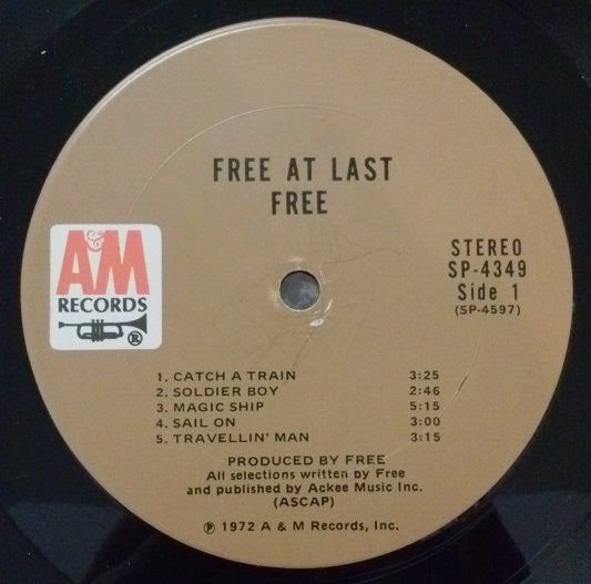 Free : Free At Last (LP, Album, Ter)