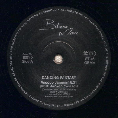 Dancing Fantasy : Voodoo Jammin' (12", Maxi)