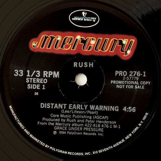 Rush : Distant Early Warning (12", Promo)