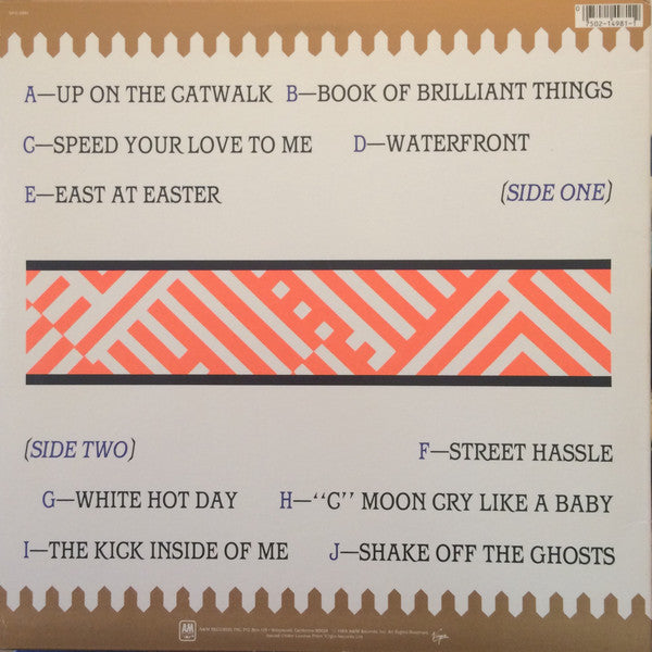 Simple Minds : Sparkle In The Rain (LP, Album, B=E)