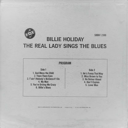 Billie Holiday : The Real Lady Sings The Blues (LP, Comp)