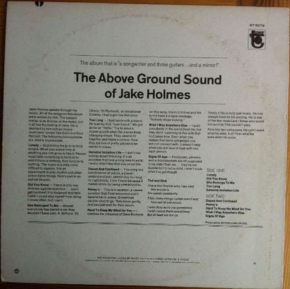 Jake Holmes : The Above Ground Sound Of Jake Holmes (LP, Album, Scr)