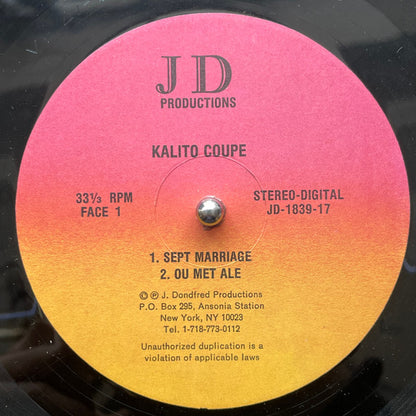 Kalito Coupé : 7 Marriages - Méditation (LP)