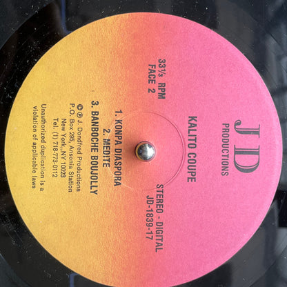 Kalito Coupé : 7 Marriages - Méditation (LP)