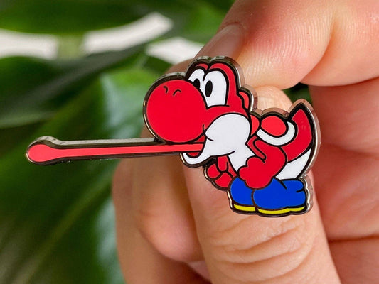 Yoshi Red Hard Enamel Pin