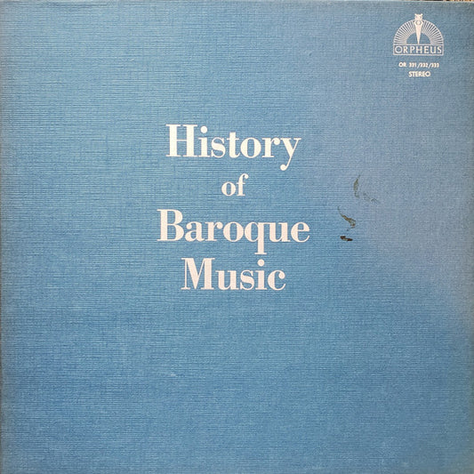 The Biedermeier Chamber Ensemble, Tonkünstler Orchestra, Dr. Kurt List : History Of Baroque Music (3xLP, Comp + Box)