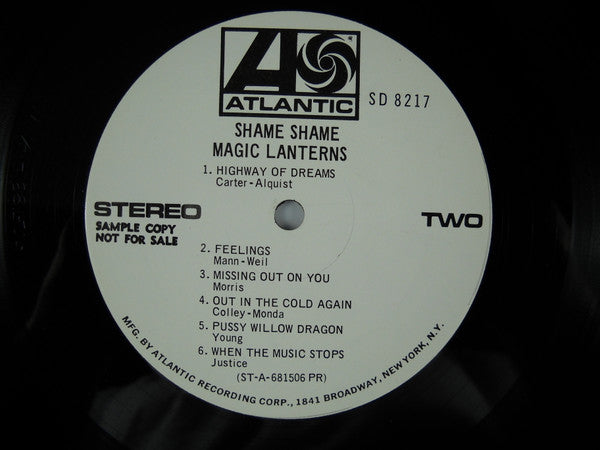 Magic Lanterns : Shame Shame (LP, Album, Promo)