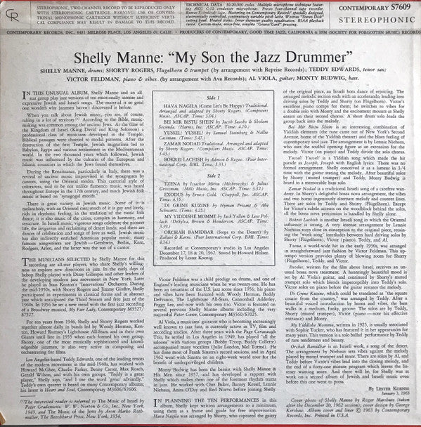 Shelly Manne : My Son The Jazz Drummer! (LP, Album)