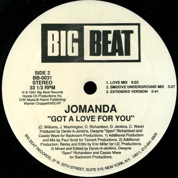 Jomanda : Got A Love For You (12")