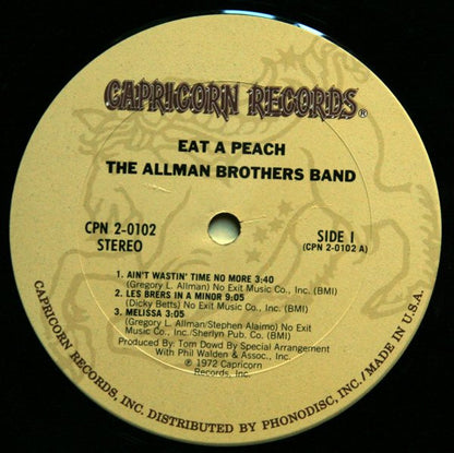 The Allman Brothers Band : Eat A Peach (2xLP, Album, RE, Gat)