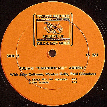 Cannonball Adderley : Julian "Cannonball" Adderly (LP, Comp)