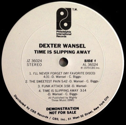 Dexter Wansel : Time Is Slipping Away (LP, Album, Promo)