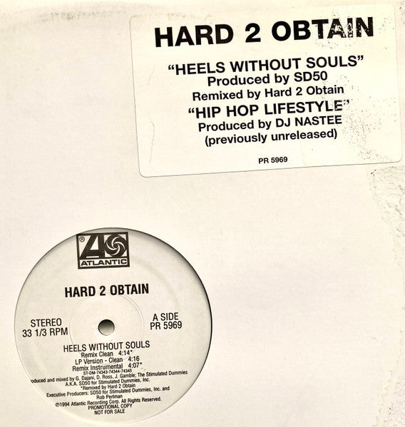 Hard 2 Obtain : Heels Without Souls (12", Promo)