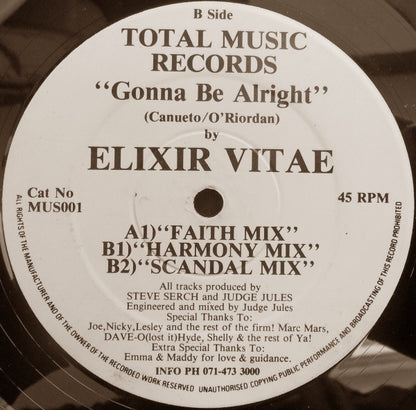 Elixir Vitae : Gonna Be Alright (12")