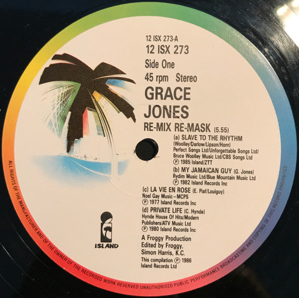 Grace Jones : Re-Mix Re-Mask (12")
