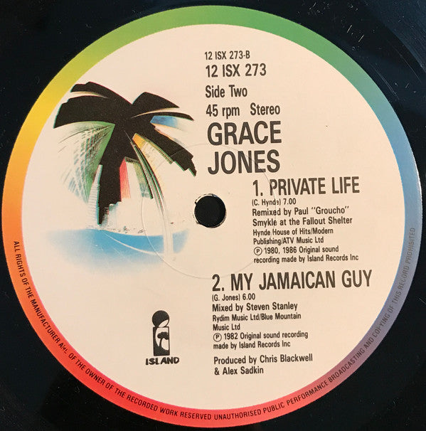 Grace Jones : Re-Mix Re-Mask (12")