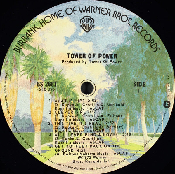 Tower Of Power : Tower Of Power (LP, Album, RE, Win)