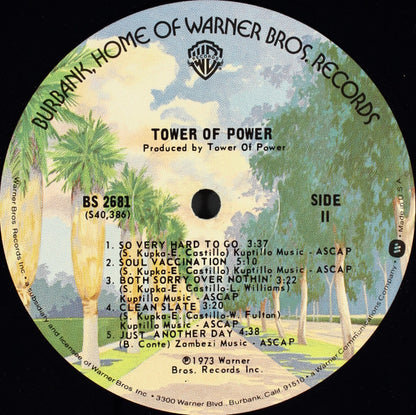 Tower Of Power : Tower Of Power (LP, Album, RE, Win)