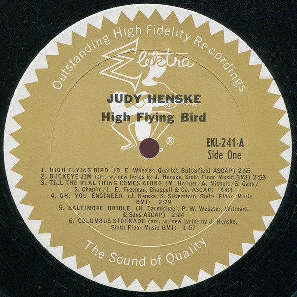 Judy Henske : High Flying Bird (LP, Album, Mono, Pit)