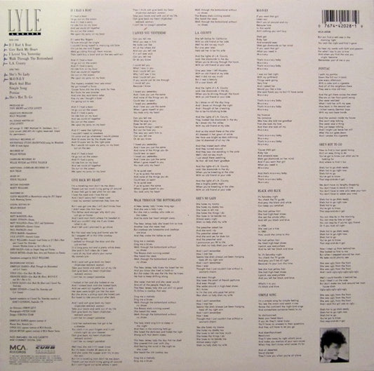 Lyle Lovett : Pontiac (LP, Album, Pin)