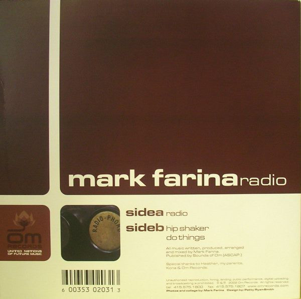 Mark Farina : Radio (12")