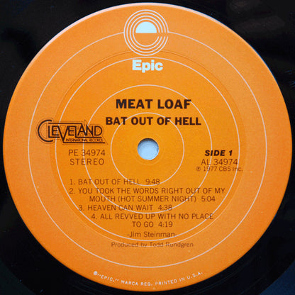 Meat Loaf : Bat Out Of Hell (LP, Album, San)