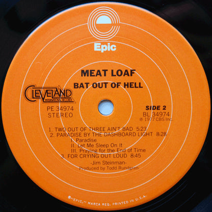 Meat Loaf : Bat Out Of Hell (LP, Album, San)