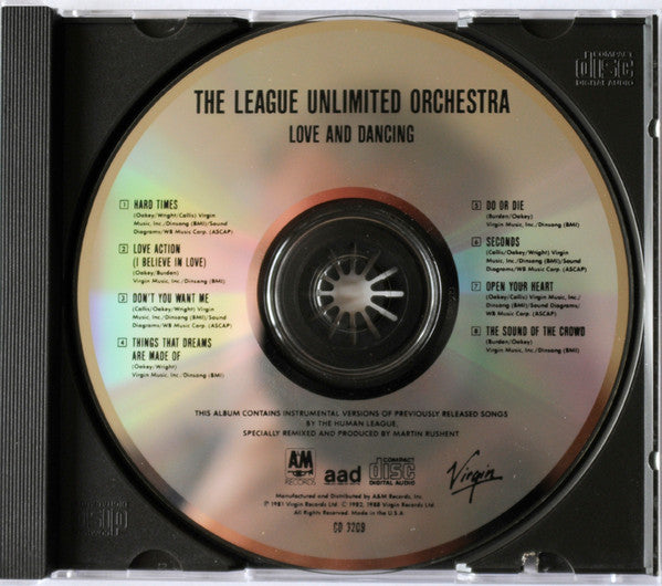 The League Unlimited Orchestra : Love And Dancing (CD, Album, RE)