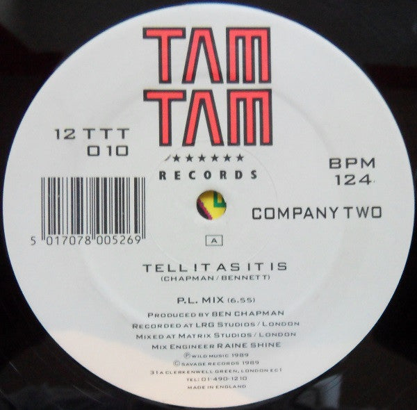 Company 2 : Tell It As It Is (12")