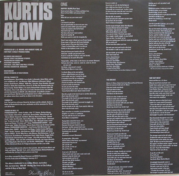 Kurtis Blow : Kurtis Blow (LP, Album, Kee)